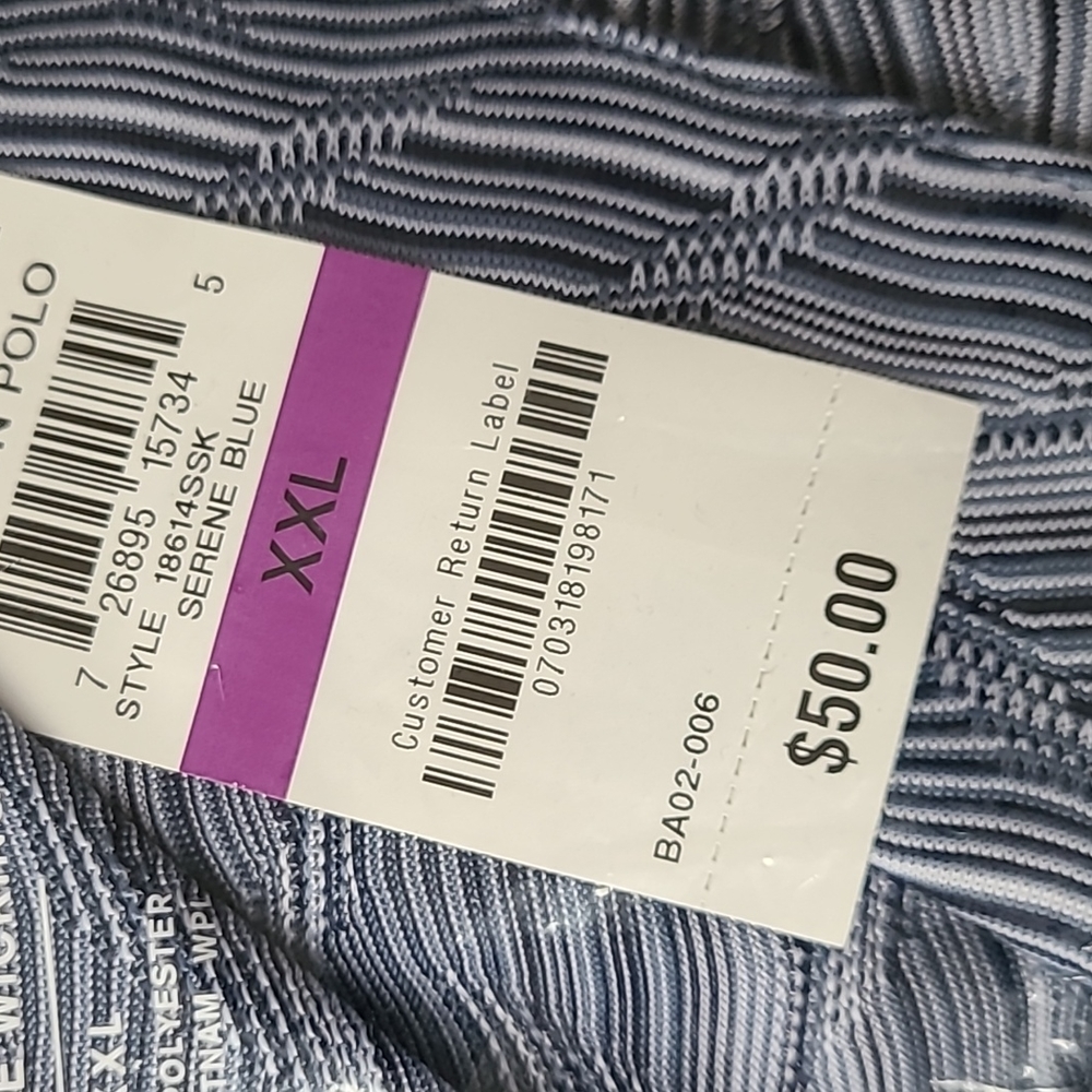 Alfani blue polo shirt - Picture 5 of 5
